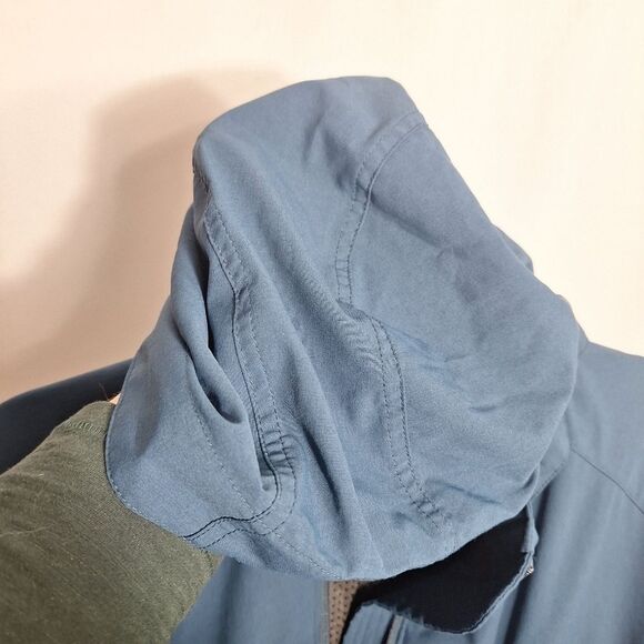 REI Mens Wind Breaker Jacket Hooded Blue Classic Preppy Large - Picture 10 of 15